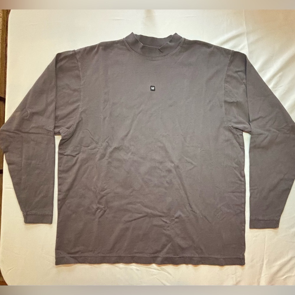 Yzy GAP Engineered by Balenciaga 10 Heavy Jersey Shirt NWOT Dark Grey Sz XS